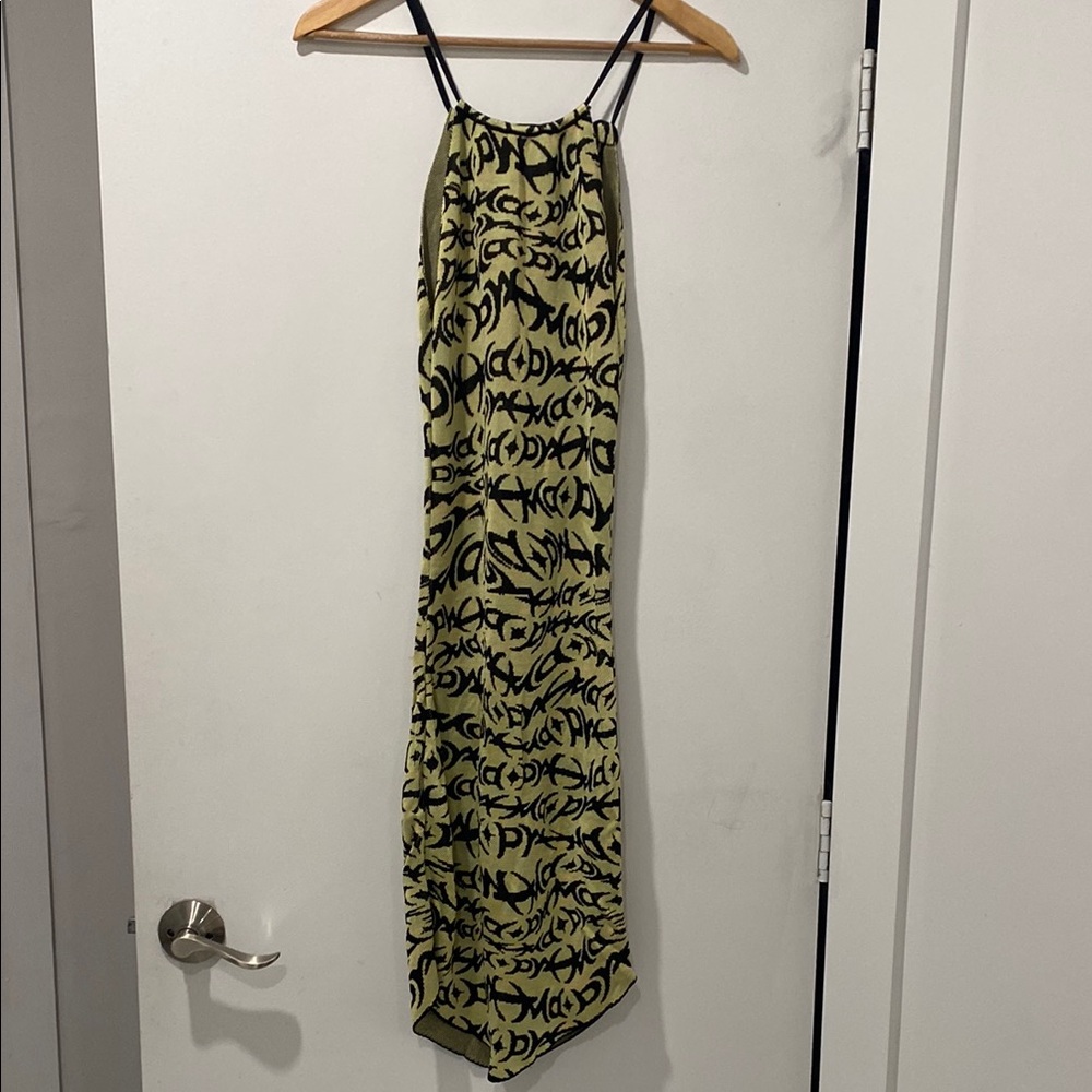 Paloma-Wool, Elegant Backless Black and Green Dress USED